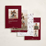 "Holiday gifts" - Holiday Cards in Burgundy by Susan Zinader - Back of Card Options