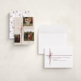 "Holiday gifts" - Holiday Cards in Burgundy by Susan Zinader - Assembled