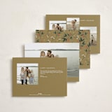 "Faubourg" - Holiday Cards in Pudding by Leia Matt - Back of Card Options