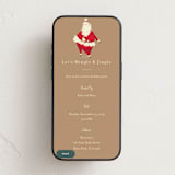 "Santa Flaus" - Online Holiday Party Invitations in Kraft by Baumbirdy - Mobile layout