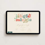 "Jingle and mingle type" - Online Holiday Party Invitations in Pine Needles by Creo Study - Desktop layout