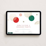 "Bubbles" - Online Holiday Party Invitations in Apple by Elly - Desktop layout