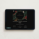 "holiday faunae" - Online Holiday Party Invitations in Holly Berry by Grae - Desktop layout