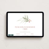 "Peace Foliage" - Online Holiday Party Invitations in Holly by Pixel and Hank - Desktop layout