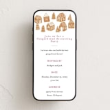 "gingerbread bakery" - Online Holiday Party Invitations in Icing by Rebecca Durflinger - Mobile layout