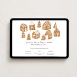 "gingerbread bakery" - Online Holiday Party Invitations in Icing by Rebecca Durflinger - Desktop layout
