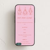 "Champagne Party Pop" - Online Holiday Party Invitations in Ruby by Jackie Crawford - Mobile layout