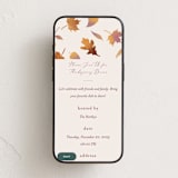 "Autumn Leaves" - Online Holiday Party Invitations in Parchment by Jamie Alexander - Mobile layout