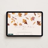 "Autumn Leaves" - Online Holiday Party Invitations in Parchment by Jamie Alexander - Desktop layout