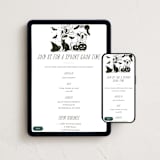 "Eat, drink & be scary" - Online Holiday Party Invitations in Cauldron by Sarah Knight - Mobile + desktop layout