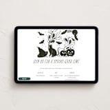 "Eat, drink & be scary" - Online Holiday Party Invitations in Cauldron by Sarah Knight - Desktop layout