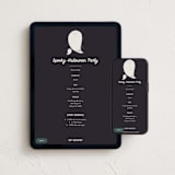 "Ghosts" - Online Holiday Party Invitations in Night by Gwen Bedat - Mobile + desktop layout
