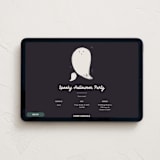 "Ghosts" - Online Holiday Party Invitations in Night by Gwen Bedat - Desktop layout