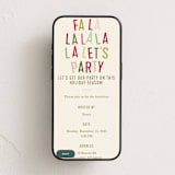 "La Party" - Online Holiday Party Invitations in Ivory by Baumbirdy - Mobile layout