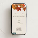 "Gilded Autumn Leaves" - Online Holiday Party Invitations in Spice by Heather Schertzer - Mobile layout