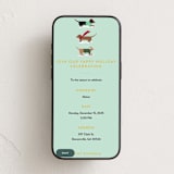 "Dachshund Through the Snows" - Online Holiday Party Invitations in Mint by Itsy Belle Studio - Mobile layout