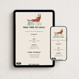 "Chill" - Online Holiday Party Invitations in Seafoam by Megan Davis - Mobile + desktop layout