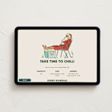 "Chill" - Online Holiday Party Invitations in Seafoam by Megan Davis - Desktop layout