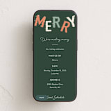 "Merry & Bright Stars" - Online Holiday Party Invitations in Evergreen by Hannah Williams - Mobile layout