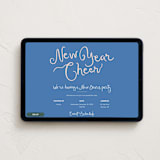 "Meringue" - Online Holiday Party Invitations in Blueberry by Megan Davis - Desktop layout