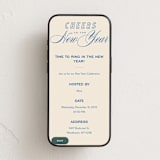 "Retro" - Online Holiday Party Invitations in Cobalt by Oscar and Emma - Karly Depew - Mobile layout