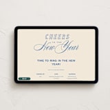 "Retro" - Online Holiday Party Invitations in Cobalt by Oscar and Emma - Karly Depew - Desktop layout