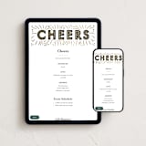 "Middle Banner" - Online Holiday Party Invitations in Noir by Alethea and Ruth - Mobile + desktop layout