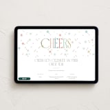 "Cheers to you!" - Online Holiday Party Invitations in Confetti by Robert and Stella - Desktop layout