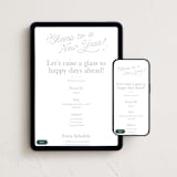 "Lively Note" - Online Holiday Party Invitations in Snow by Kate Ahn - Mobile + desktop layout