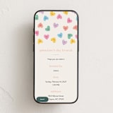 "candy hearts" - Online Holiday Party Invitations in Pastel by Ellen Schlegelmilch - Mobile layout
