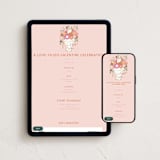 "Vase of Flowers" - Online Holiday Party Invitations in Rosebud by Erin German - Mobile + desktop layout