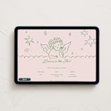 "Crazy Little Thing Called Love" - Online Holiday Party Invitations in Avocado by Helena Vitto - Desktop layout
