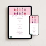 "Nailed It" - Online Holiday Party Invitations in Peony by Megan Cash - Mobile + desktop layout
