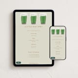 "May Your Draughts Come True" - Online Holiday Party Invitations in Sage by Carolyn Kach - Mobile + desktop layout