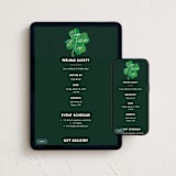 "Lucky To Know You" - Online Holiday Party Invitations in Clover by Amy Payne - Mobile + desktop layout