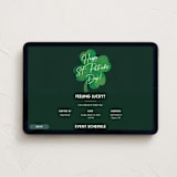 "Lucky To Know You" - Online Holiday Party Invitations in Clover by Amy Payne - Desktop layout
