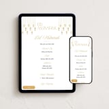 "Lantern chic" - Online Holiday Party Invitations in Mustard by Creo Study - Mobile + desktop layout
