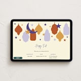 "Festive Shapes" - Online Holiday Party Invitations in Periwinkle by Inkblot Design - Desktop layout