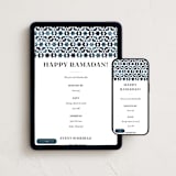 "Painted Tiles" - Online Holiday Party Invitations in Ocean by Jackie Crawford - Mobile + desktop layout