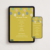 "Easter Eggs" - Online Holiday Party Invitations in Sun by Pati Cascino - Mobile + desktop layout
