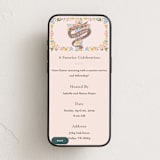 "Floral Cross." - Online Holiday Party Invitations in Rose Quartz by Vera Lim - Mobile layout