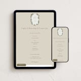 "Sweet botanical wreath" - Online Holiday Party Invitations in Seashell by Lucrecia Caporale - Mobile + desktop layout