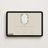 "Sweet botanical wreath" - Online Holiday Party Invitations in Seashell by Lucrecia Caporale - Desktop layout