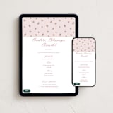"Romantic Roses" - Online Holiday Party Invitations in Blush by Teju Reval - Mobile + desktop layout