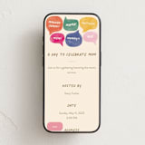 "MOM!" - Online Holiday Party Invitations in Candy by Pixel and Hank - Mobile layout