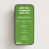 "May the course be with you" - Online Holiday Party Invitations in Tennis Ball by Becky Nimoy - Mobile layout
