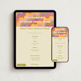 "My Dreams" - Online Holiday Party Invitations in Retro by Pixel and Hank - Mobile + desktop layout