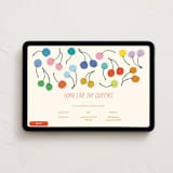"Cherries" - Online Holiday Party Invitations in Rainbow by Kelly Watkins - Desktop layout