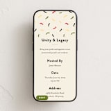 "Abstract Confetti" - Online Holiday Party Invitations in Cream by Iveta Angelova - Mobile layout