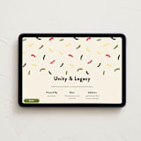 "Abstract Confetti" - Online Holiday Party Invitations in Cream by Iveta Angelova - Desktop layout